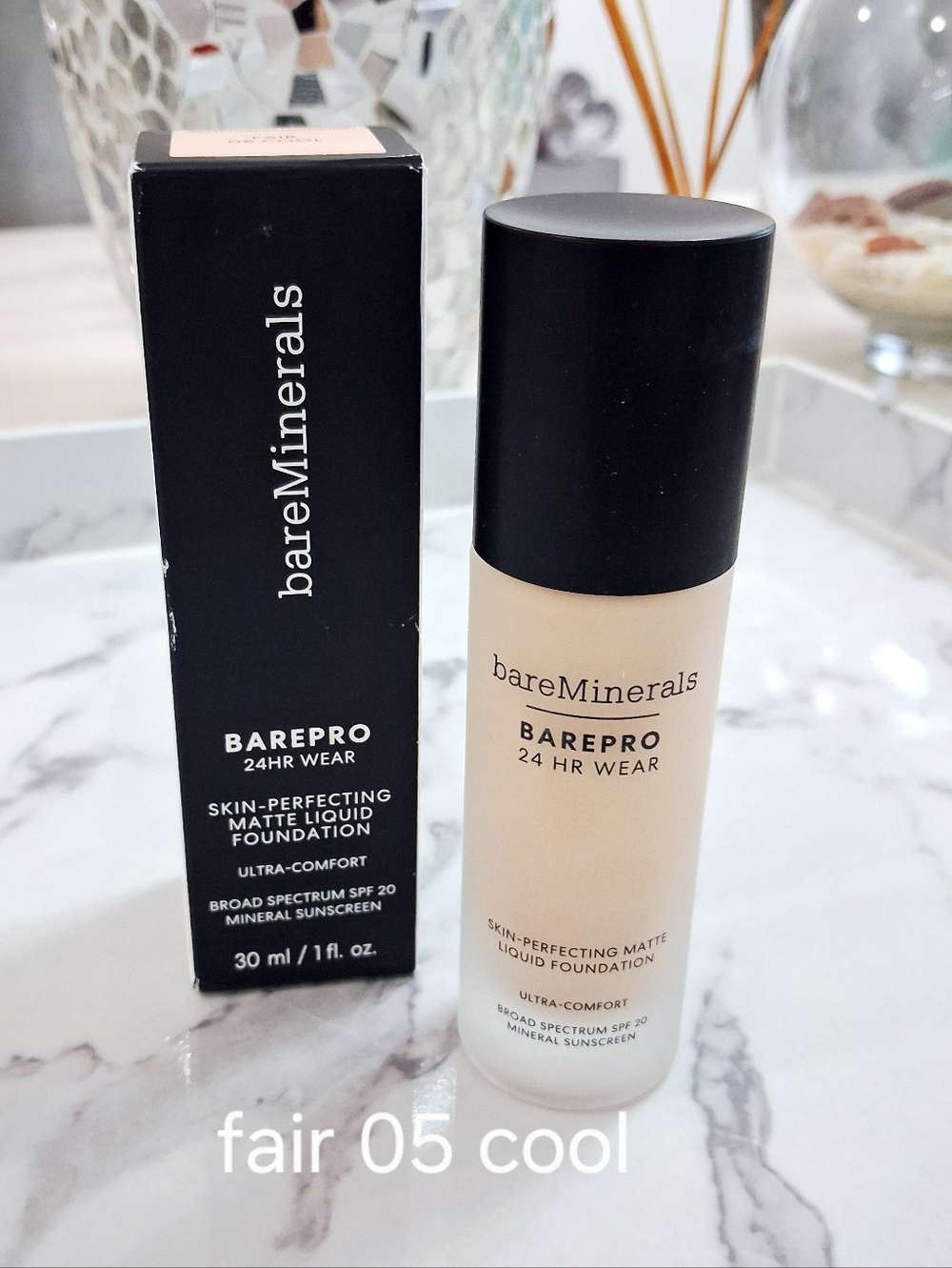 BareMinerals Fair 05 Cool Barepro Matte Liquid Foundation SPF 20 24 Hr Wear 1oz